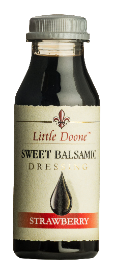 Little Doone Strawberry Sweet Balsamic Dressing plastic bottle